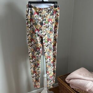 LuLaRoe Leggings Cat St. Patrick’s Day Print, Sz Tall/Curvy